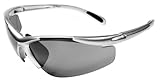 JiMarti JM01 Sunglasses for Golf, Fishing, Cycling-Unbreakable-TR90 (Silver & Black)
