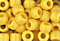 YELLOW CROW BEADS PONY BEADS