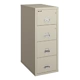FireKing 42131CSFPA 4 Drawer Protection Plus Safe-in-a-File, Insulated, UL 1-hour Fire, Legal Size,