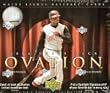 2006 Upper Deck Ovation Baseball Cards Unopened Hobby Pack (5 cards per pack, 1 Spotlight Signature Autograph, 1 Ovation Apparel Jersey Card & 1 #ed Rookie in EVERY BOX!)
