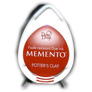 Tsukineko Memento Dew Drop Fade Resistant Inkpad of All Kinds, Potter's Clay