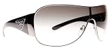 Prada PR 57LS Sunglasses Shiny Gunmetta 5AV3M1 PR57LS