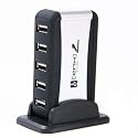 USB Highspeed 7 Port Hub w/ AC Adapter (Silver)