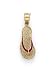 14k Enamel Flip-Flop Pendant - JewelryWeb