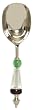 Decorative Ice Scoop With Red, Clear and Green Glass Handle