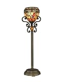 Dale Tiffany TB10098 Dragonfly Buffet Lamp - Antique Golden Sand and Art Glass Shade