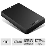 Toshiba Canvio 1.0 TB USB 3.0 Basics Portable Hard Drive - HDTB110XK3BA (Black)