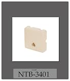 4C RJ11 LOW PROFILE SURF. JACK-IVORY