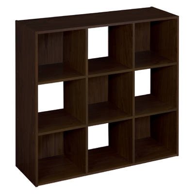ClosetMaid 893700 9-Cube Laminate Organizer, Espresso
