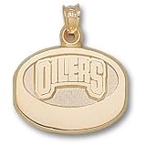 Edmonton Oilers 10k Puck Pendant/10kt yellow gold