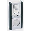 Colibri Don Black/Silver Cigar Lighter w/ Built-in Cutter