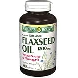 Nature's Bounty Organic Flaxseed Oil 1,200 mg Softgels, 100 ct
