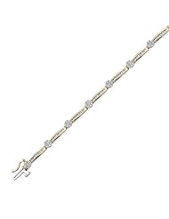 Flower Cluster Diamond Bracelet 1ctw
