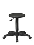 Office Star KH503 Work Smart Adjustable Intermediate Stool - Black