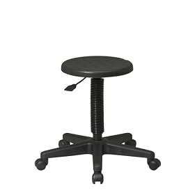 Office Star KH503 Work Smart Adjustable Intermediate Stool - Black by Office Star
