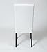 Roundhill Furniture Solid Wood Leatherette Padded Parson Stitches Design Chair, White, Set of 2