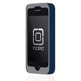 Incipio iPhone 4/4S SILICRYLIC Hard Shell Case with Silicone Core - 1 Pack - Carrying Case - Retail Packaging - Light Gray/Blue