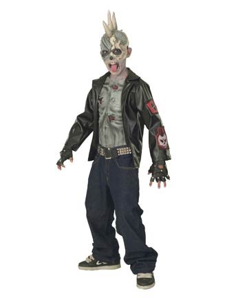Punk Zombie Child Halloween Costume (Medium)