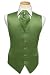 Tuxedo Vest - Solid Satin with Matching Pin Ascot, Clover