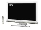 『SHARP AQUOS 32V型 地上・BS・110度CSデジタル フルハイビジョン液晶テレビ LC-32P1-W』の写真