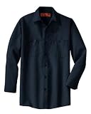 NEW CornerStone - Long Sleeve Industrial Work Shirt Navy-L Long