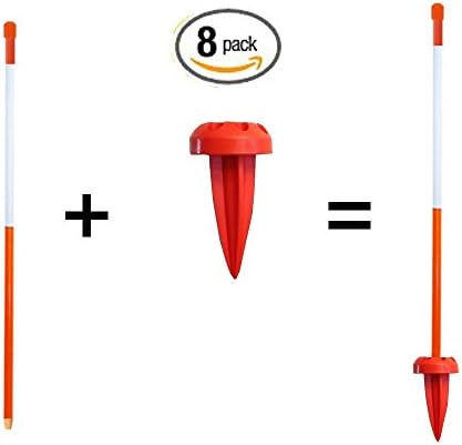 Marker Mount Plus 8-Pack (4ft Driveway Marker + Marker Mount)