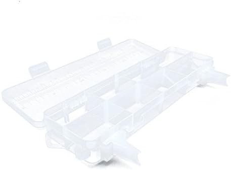 10 pcs Clear Beads Tackle Box Storage Tool Scrapbooking Stamping Fly Boxes Organizers Fishing Lures Small Parts Case Containers BX041