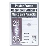DAX MANUFACTURING INC. / Ultra-contemporary clear channel poster frame, plexiglas window, 24 x 36 / DAX281136T / Sold as 1 Each / Mfr Part # 281136T \*/ Ultra-contemporary clear channel poster frame,