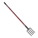 Mulch Fork - 6 Inch Width - Fiberglass Handle with Steel Tines - American Made!