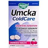 Nature's Way Umcka ColdCare Chewable, Cherry, 20 Count