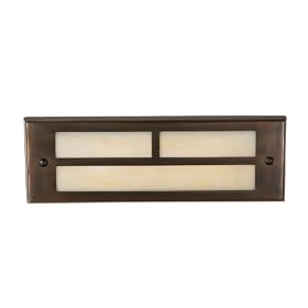 Highpoint Deck Lighting HP-774R-MBR Red Rocks 12-Volt T-Bar Brick Recessed Outdoor Deck and Step Light Fixture, Antique Bronze