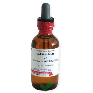 Standard Homeopathic Natrum Mur Liquid 3X Cell Salt by 