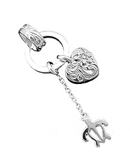 925 Silver Turtle & Heart Pendant Hawaiian Silver Jewelry