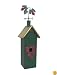 1 Hole Wine Birdhouse Green w/ Grapes