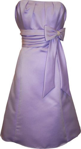 50's Style Satin Prom Dress With Bow