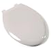 Comfort Seats C1B3E4S-80 EZ Close Deluxe Plastic Toilet Seat, Elongated, Silver