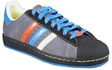  : adidas Originals Men's Superstar 1 Sneaker,Lead/Black/Red,10.5 M