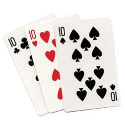 Blank 3 Card Monte - Card Magic Trick