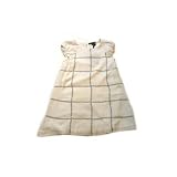 Dino E Lucia - White Lined Dress/Rhinestone Details