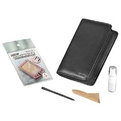 Hama Universal Handheld Starter-Kit bestehend aus Ledertasche, 4 Schutzfolien, Eingabestift, Reinigungsflüssigkeit und Reinigungstuch