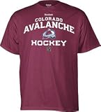 NHL Colorado Avalanche Authoritative Burgandy Short Sleeve Tee (Burgandy, Medium)