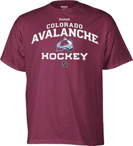 NHL Colorado Avalanche Authoritative Burgandy Short Sleeve Tee (Burgandy, X-Large)