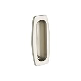 Baldwin 0458.150 Sliding Door Flush Pull, Satin Nickel