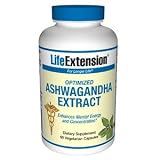 Life Extenson Ashwagandha Extract Veg Capsules, 60-Count