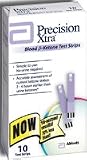 Medisense   Abbot Labs ME7074535 Ketone Strips For Use with Precision Extra Monitor   Box of 10