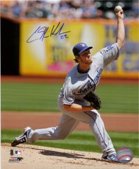 Signed Kershaw, Clayton (Los Angeles Dodgers) 8x10 Photo Photo