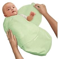 Kiddopotamus SwaddleMe 100% Cotton Knit, Small, Sage