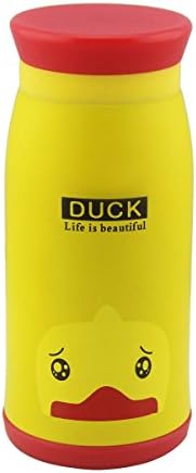 Cute Animals Cartoon Series Stainless Steel Vacuum Insulated Big Belly Thermos Cup 350ml (Yellow Duck)