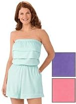 Ruffle Terry Romper - Misses Sizes