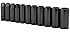 Stanley 97-125 11 Piece 1/2-Inch Drive SAE Deep Impact Socket Set